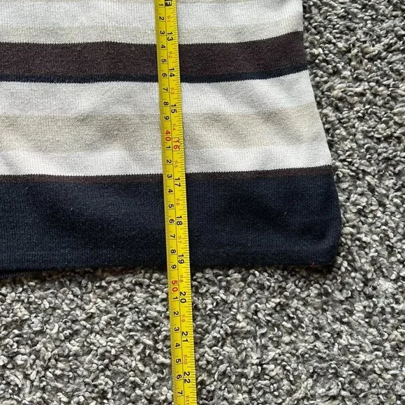 Valerie Stevens Black White Sweater Womens LP 100% Silk Preppy Feminine Elegant - Picture 6 of 7